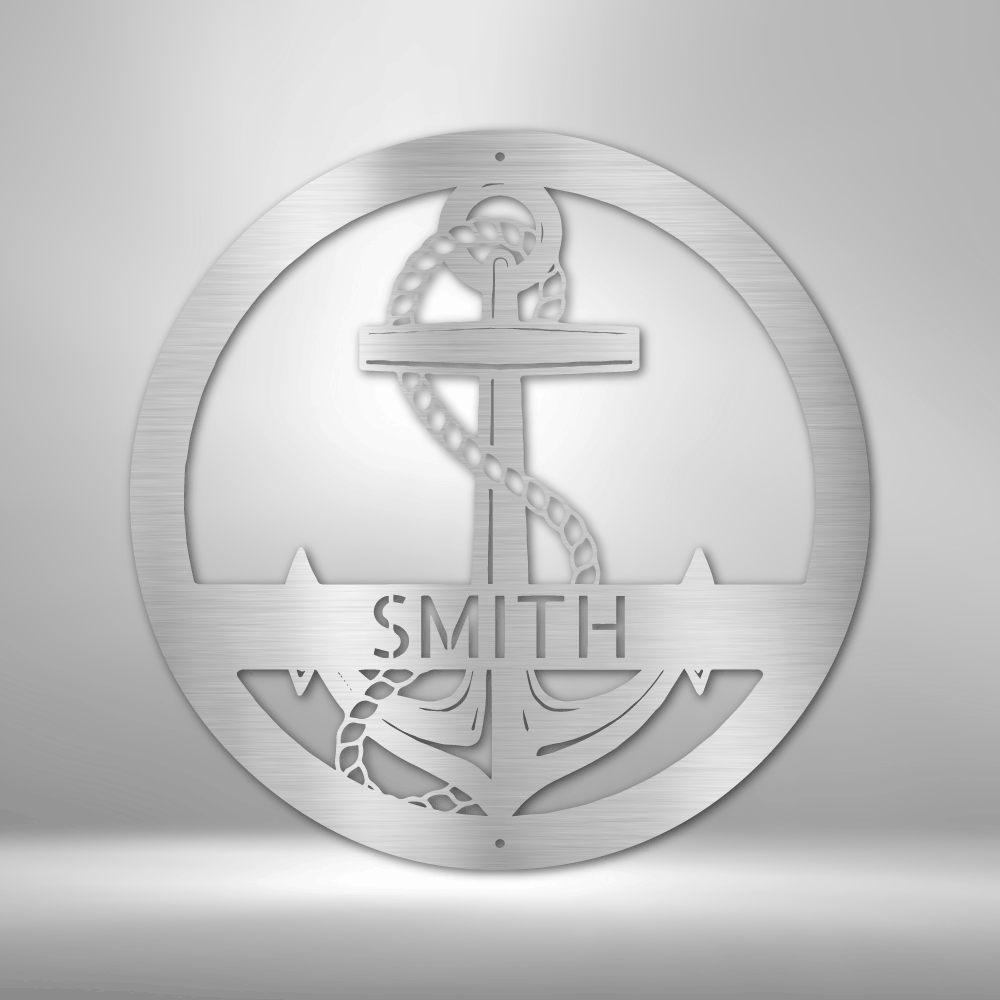 Elaborate Anchor Personalized Gifts - Custom Metal Sign