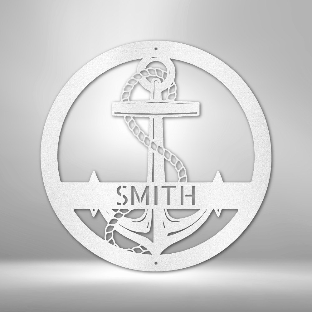 Elaborate Anchor Personalized Gifts - Custom Metal Sign