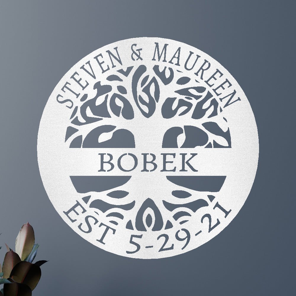 Elaborate Tree Of Life Sign - Custom Metal Sign