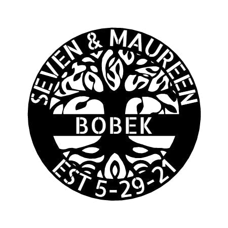 Elaborate Tree Of Life Sign - Custom Metal Sign