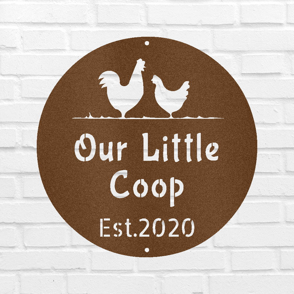 Farmer Chicken Coop Personalized Gifts - Custom Metal Sign