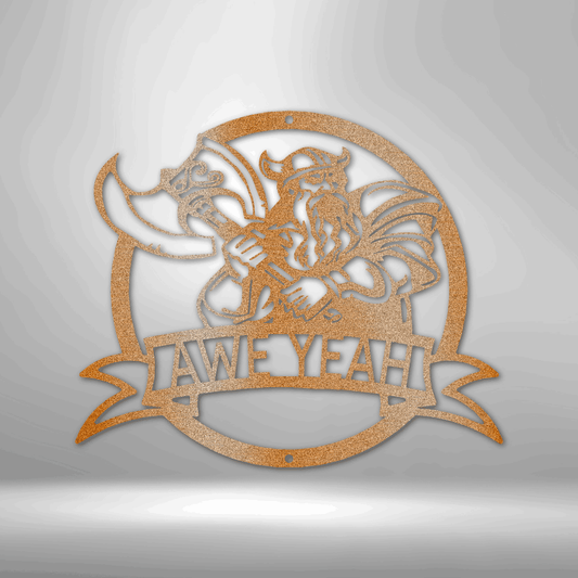 Fighting Viking Personalized Gifts - Custom Metal Sign