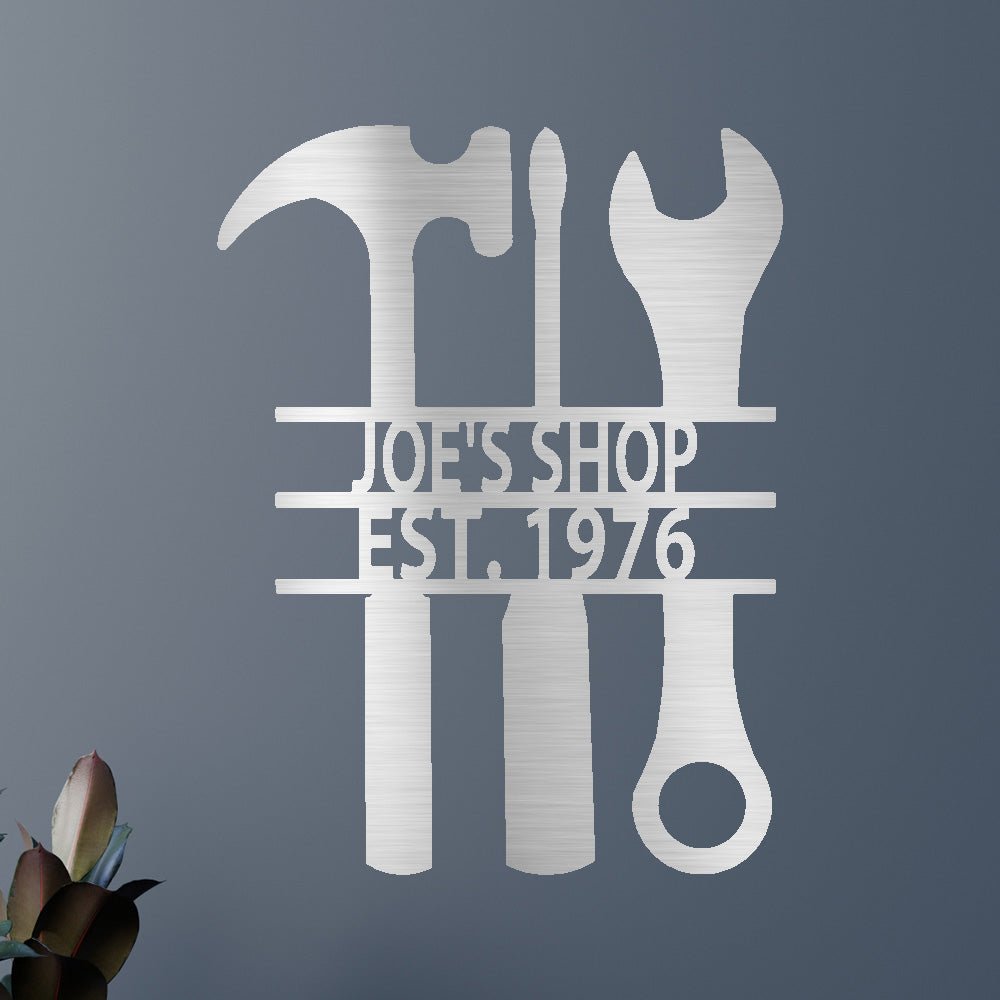 Garage Sign - Custom Metal Sign, Mechanic Gift, Christmas Gift