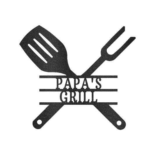 Grilling Utensils Personalized Gifts - Custom Metal Sign