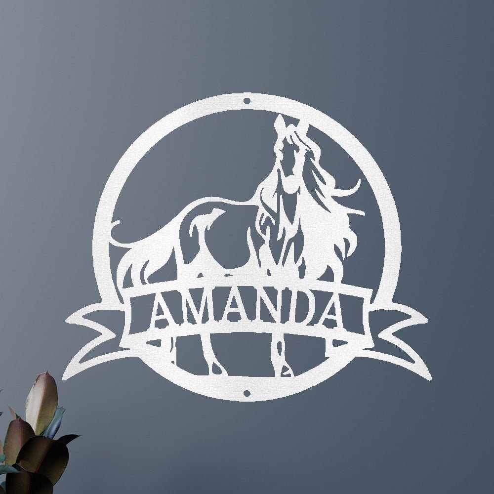 Majestic Horse Personalized Gifts - Custom Metal Sign