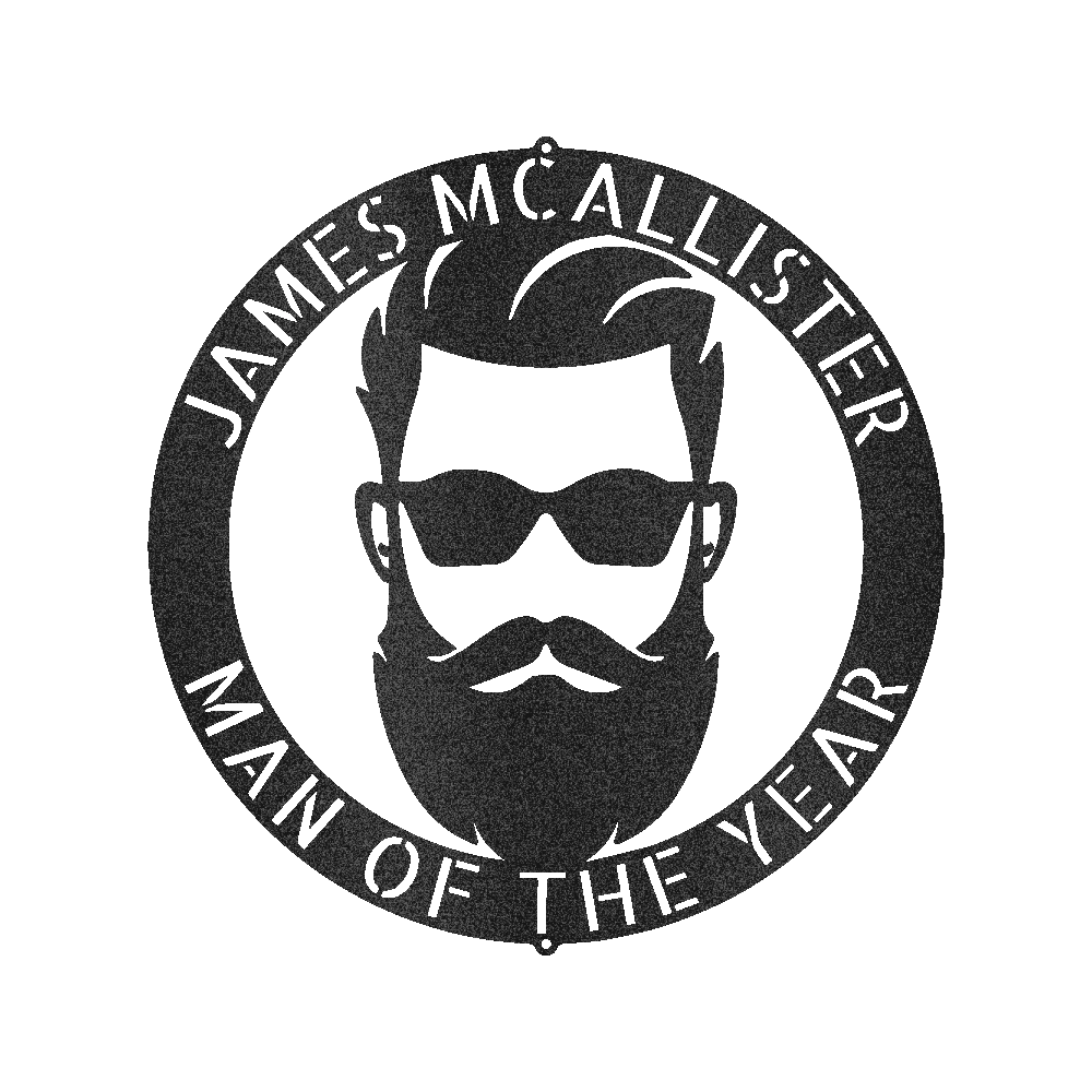 Manly Personalized Gifts - Custom Metal Sign