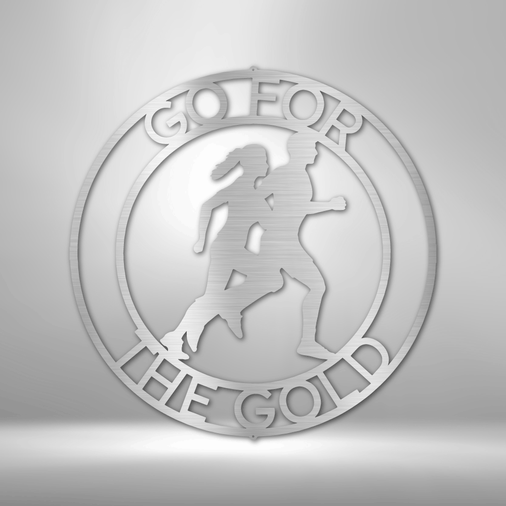 Cross Country Personalized Gifts - Custom Metal Sign for Marathon Runner