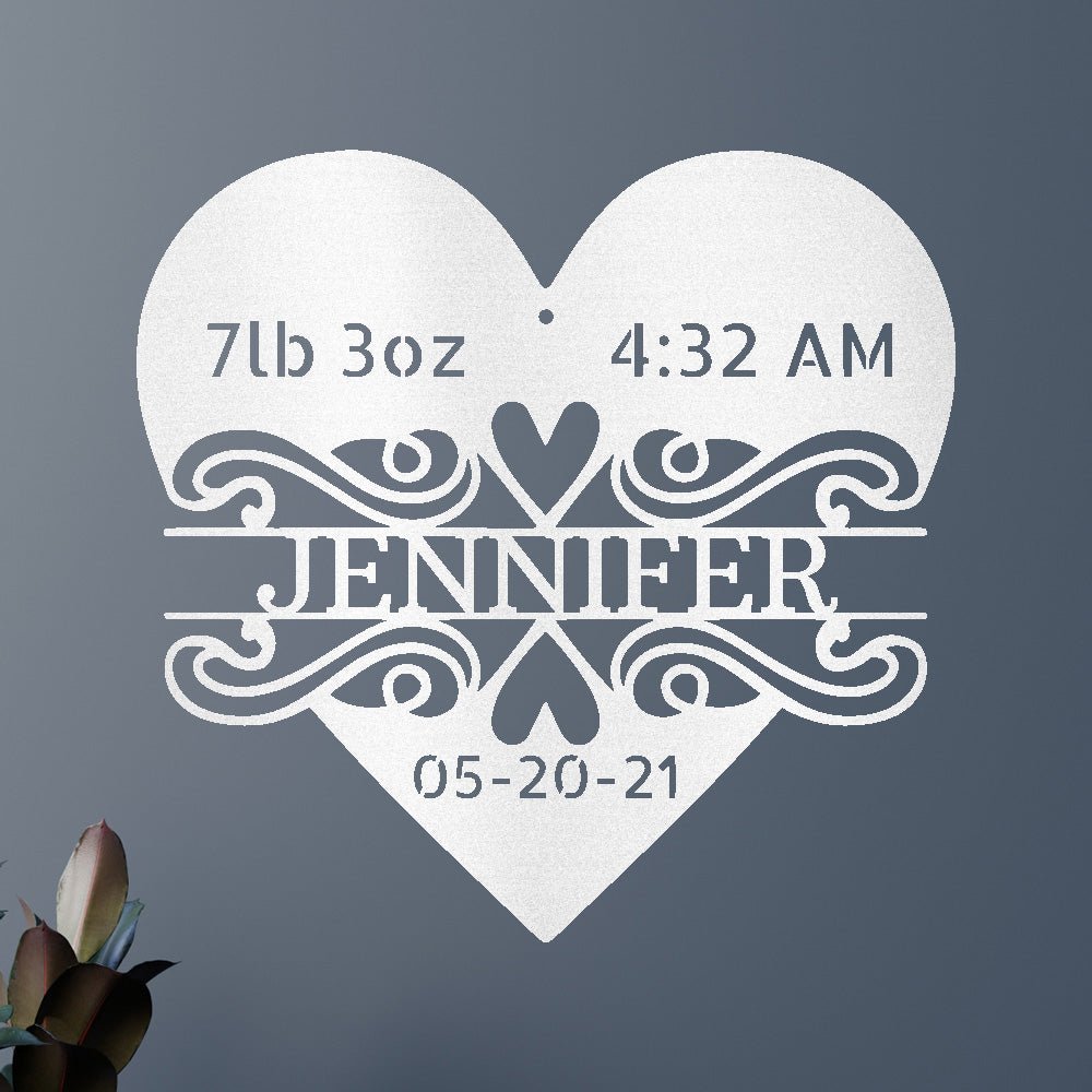 Newborn Love Personalized Gifts - Custom Metal Sign