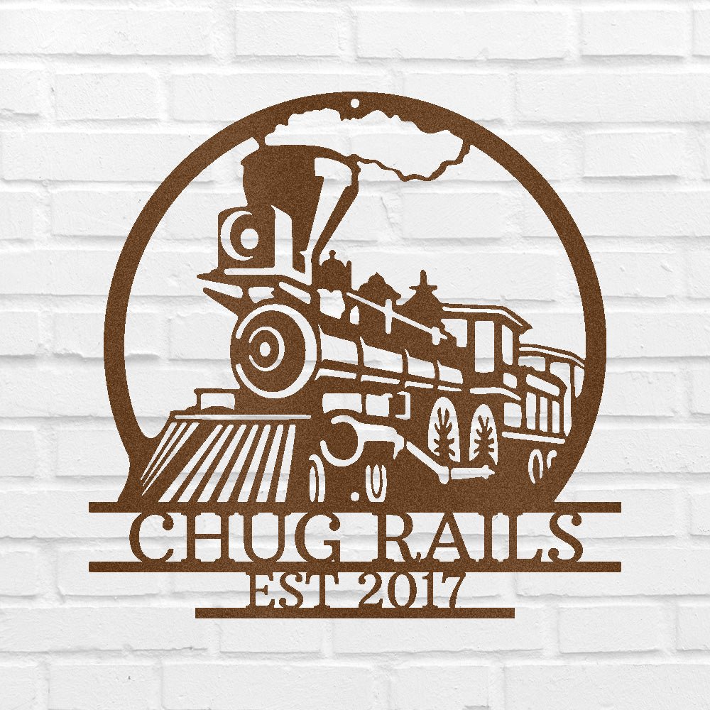 Vintage Train Personalized Gifts - Custom Metal Sign