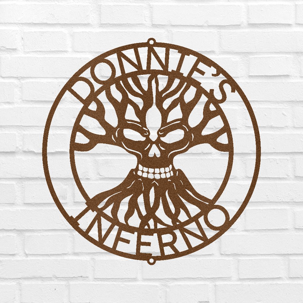 Skull Family Tree Personalized Gifts - Custom Metal Sign