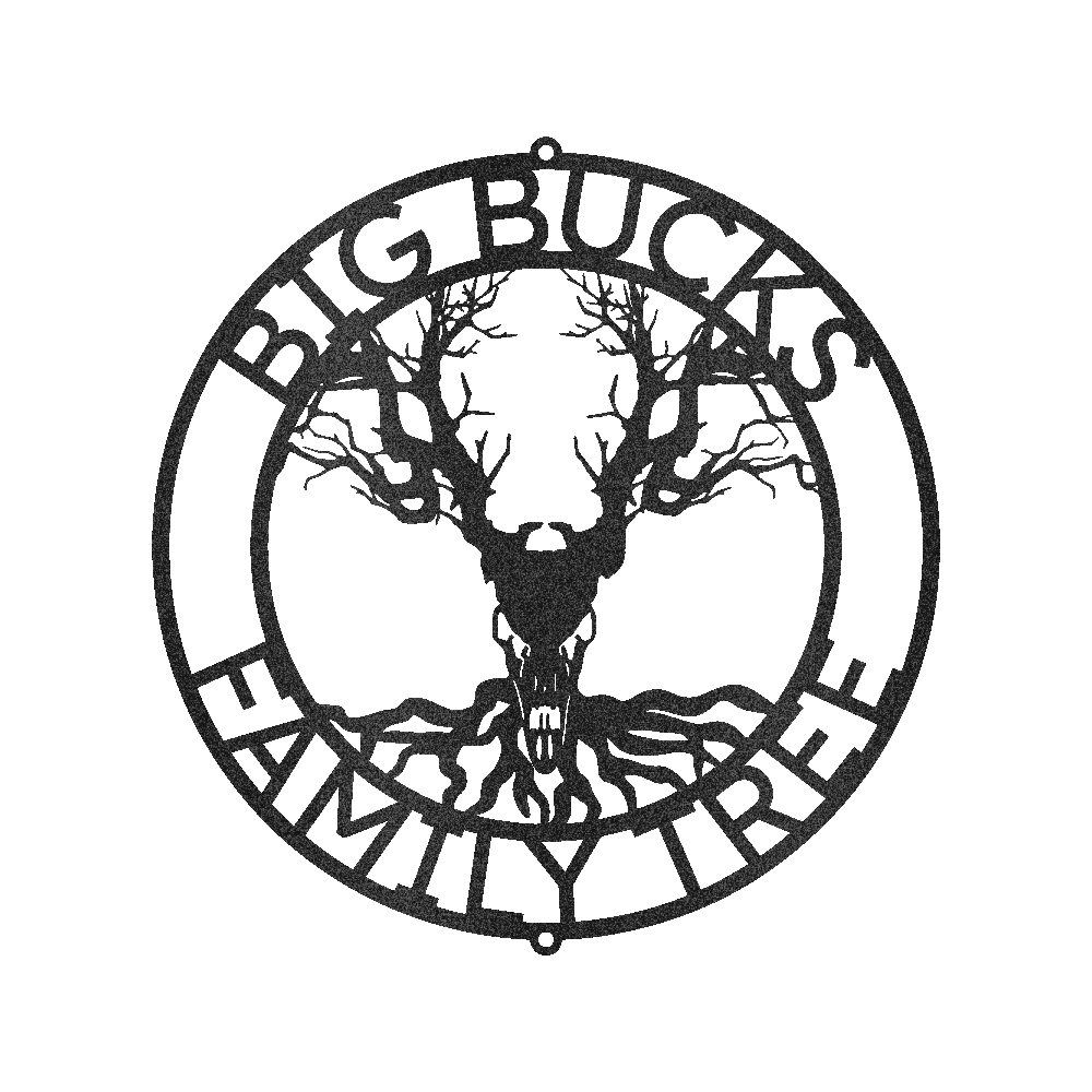 Skull Tree Sign - Custom Metal Sign, Housewarming/Christmas Gift, Family Letter