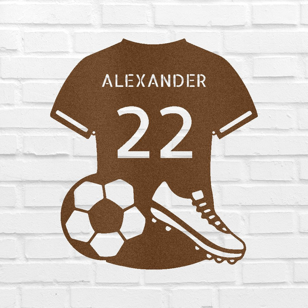 Soccer Jersey Personalized Gifts - Custom Metal Sign