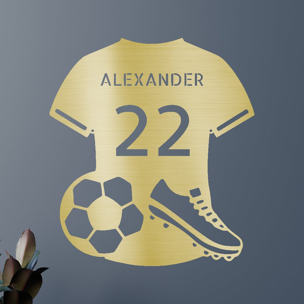 Soccer Jersey Personalized Gifts - Custom Metal Sign