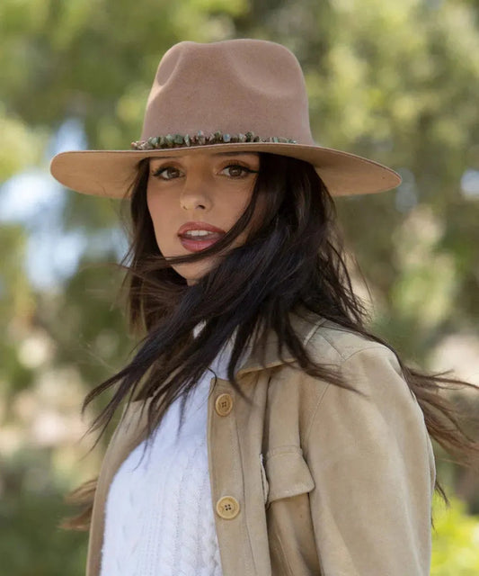 Peter Grimm Jules - Wide Brim Wool Felt Cowgirl Hat