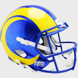 Los Angeles Rams Full Size Speed Replica Football Helmet - NFL