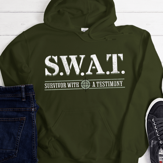 Recovery Hoodie | Inspiring Sobriety | S.W.A.T. - Survivor With a Testimony
