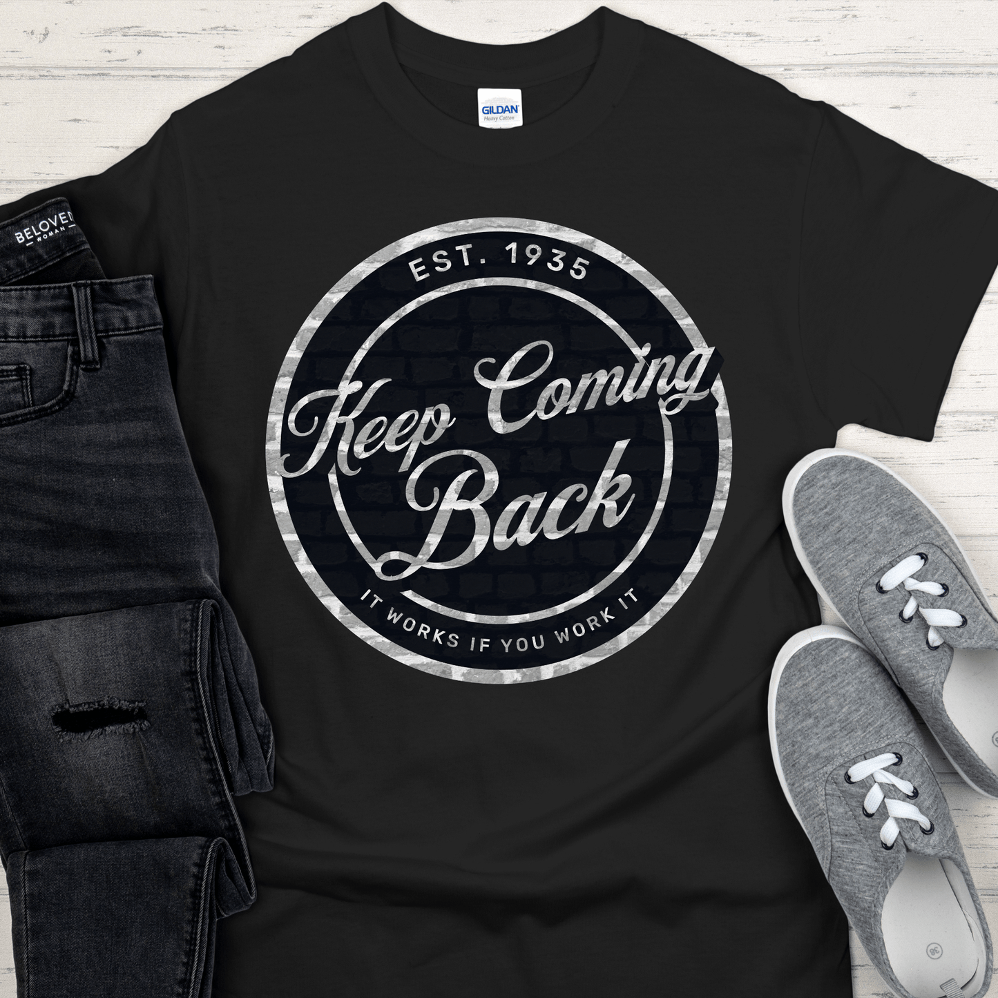 Recovery T-Shirt | Inspiring Sobriety | Keep Coming Back
