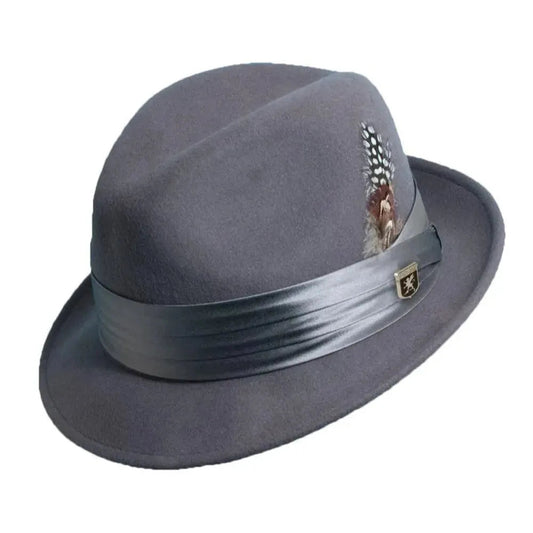 Stacy Adams Johnston - Soft Wool Felt Fedora Hat (Closeout)