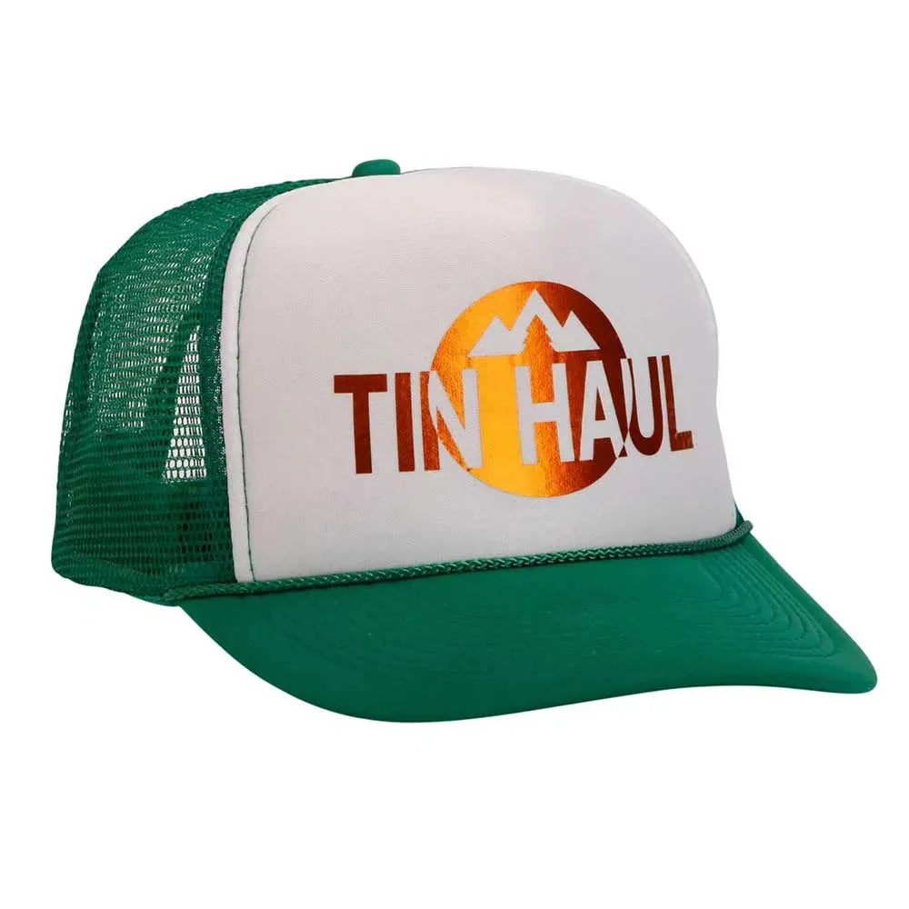 Tin Haul Mountain (White/Green) - Trucker Cap
