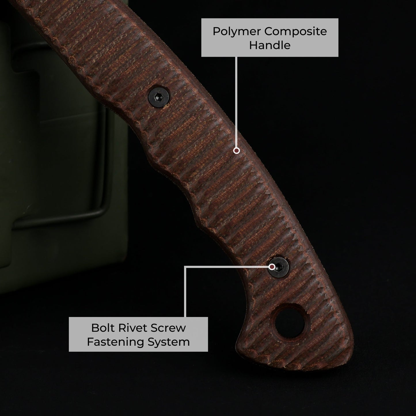 Tactical tomahawk "Wendigo" with polymer composite handle