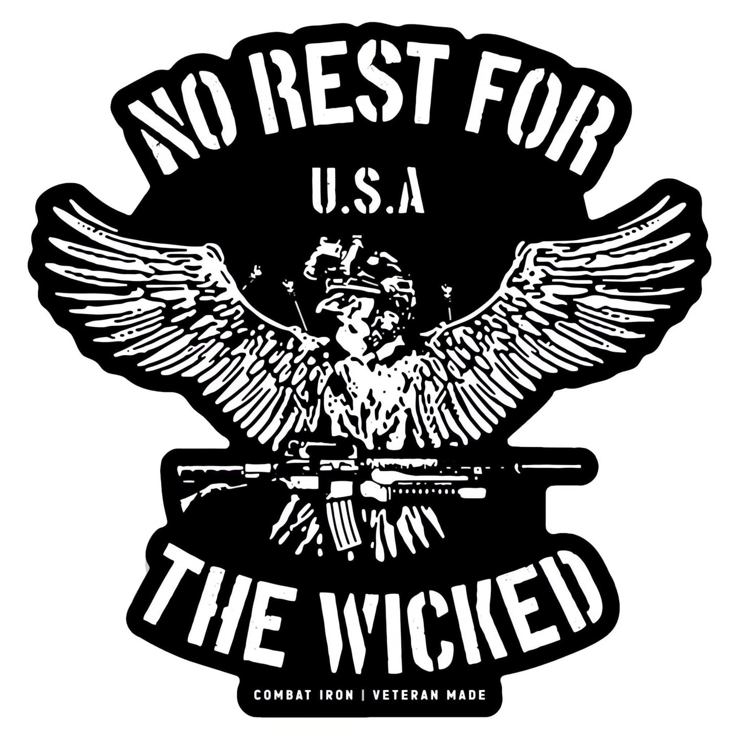 No Rest For The Wicked Decal Sticker