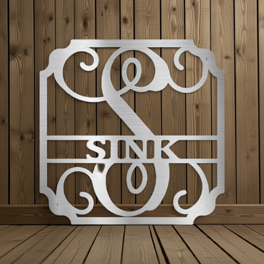 Classic Family Name Personalized Gifts - Custom Metal Sign