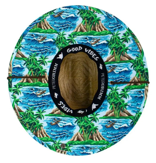 Peter Grimm Waves - Rye Straw Lifeguard Hat
