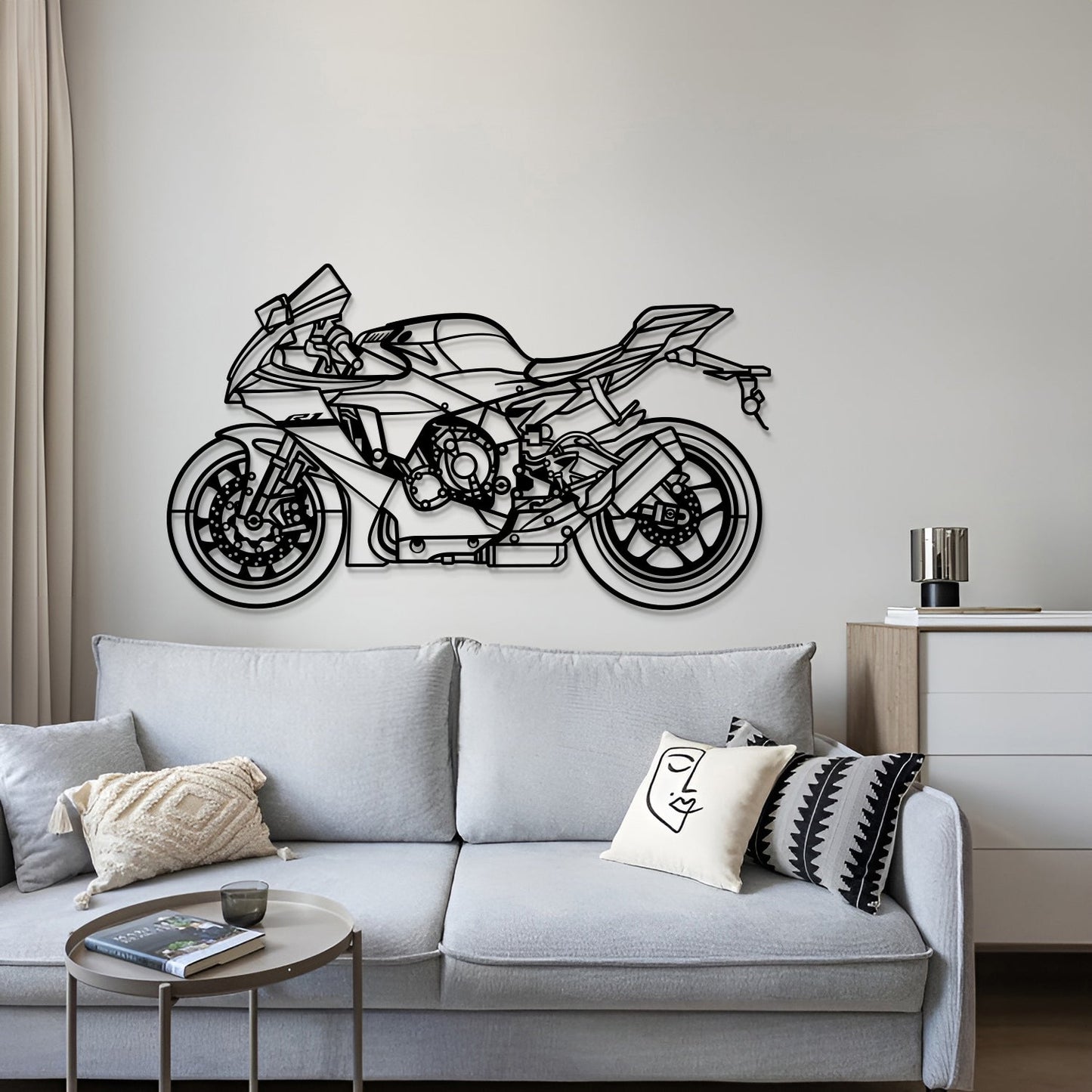 2024 YZF-R1 Metal Motorcycle Wall Art - MT1424