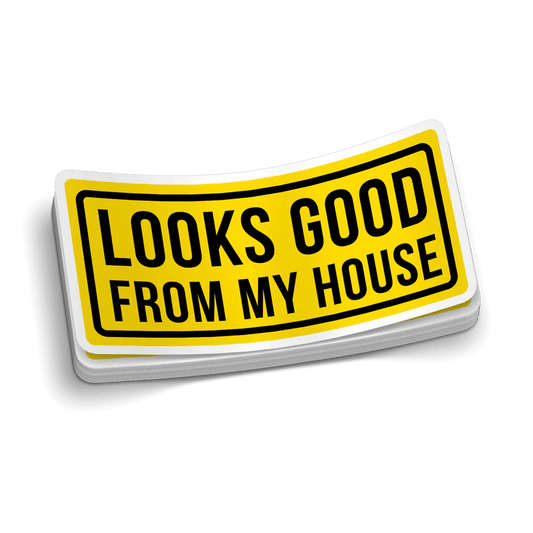 Looks Good Hard Hat Decal