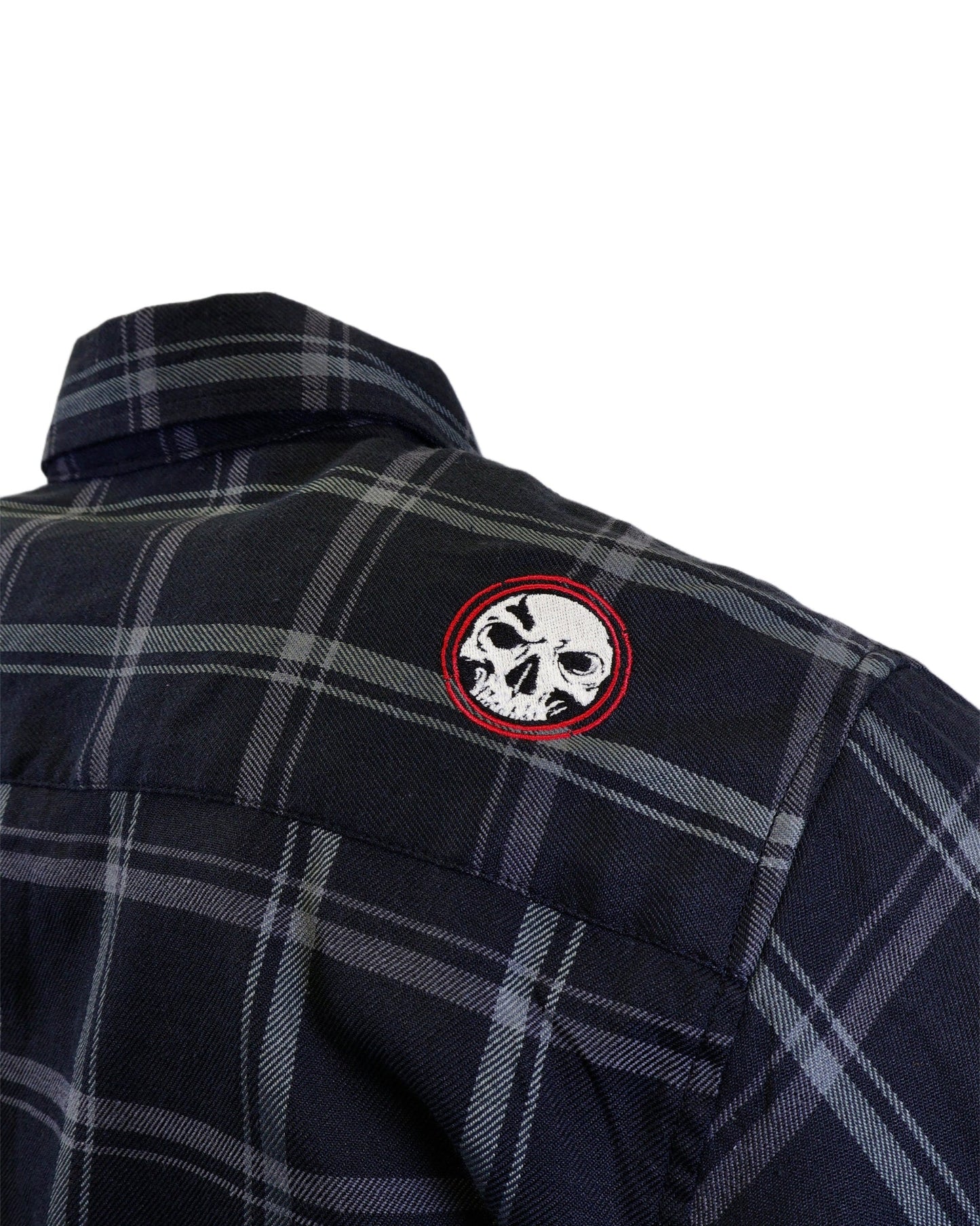 The "Silent Night" Black & Grey Flannel (Hidden Snap Collars)