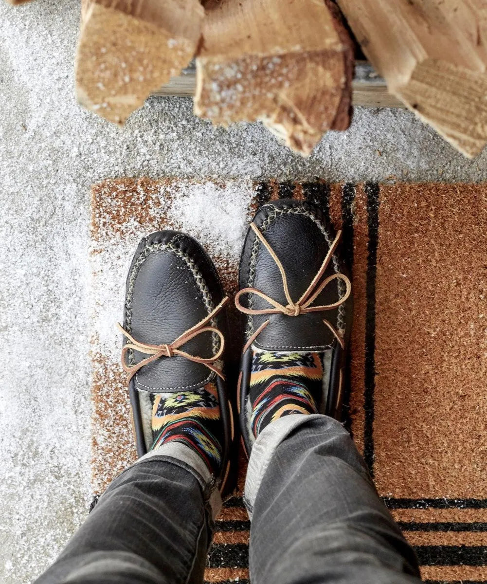 Minnetonka Sheepskin Moose Slipper - Mens Slippers