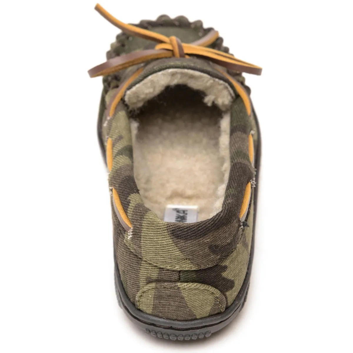 Minnetonka Pile Lined Hardsole Canvas (Camo) - Children's Slipper
