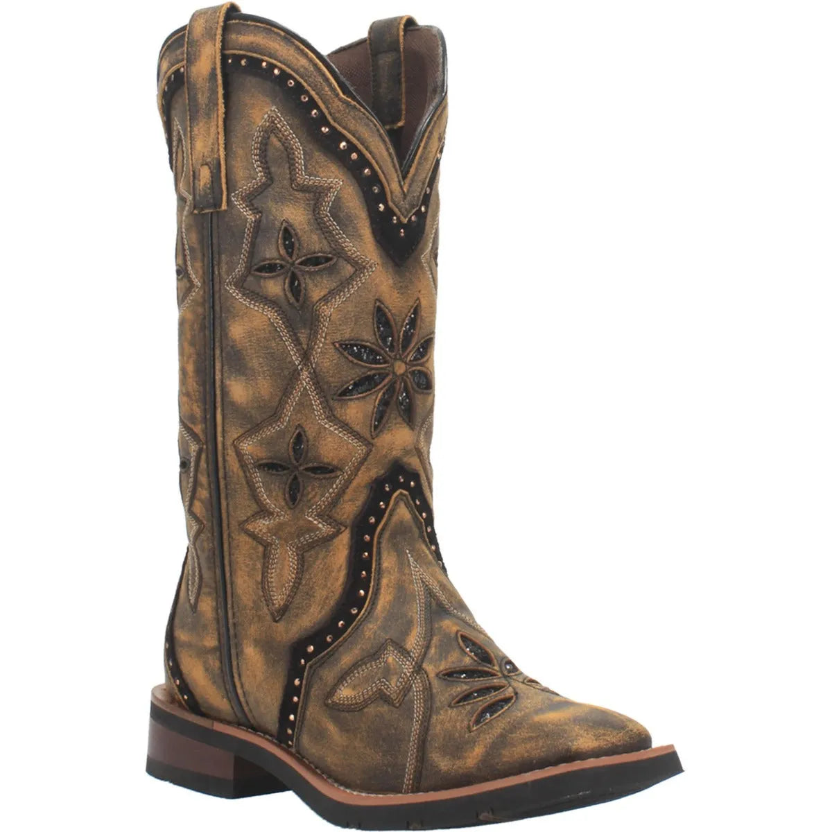 Laredo Bouquet - Womens Leather Cowgirl Boots (Closeout)