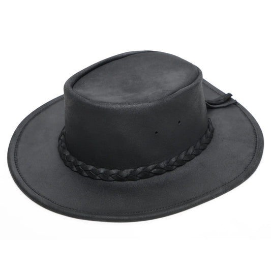 Minnetonka "Fold Up" Hat - Leather Australian Hat
