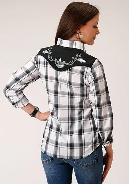 Roper 1505 Fancy Applique (Black) - Women's Western Shirt