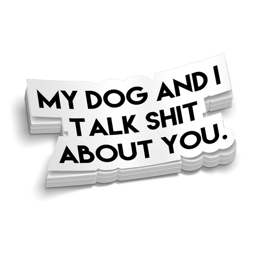 My Dog & I Hard Hat Decal