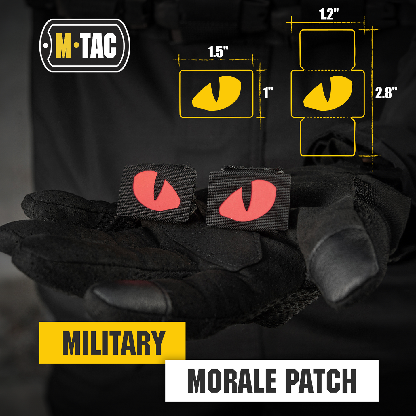 M-Tac Patch Tiger Eyes Laser Cut (couple)