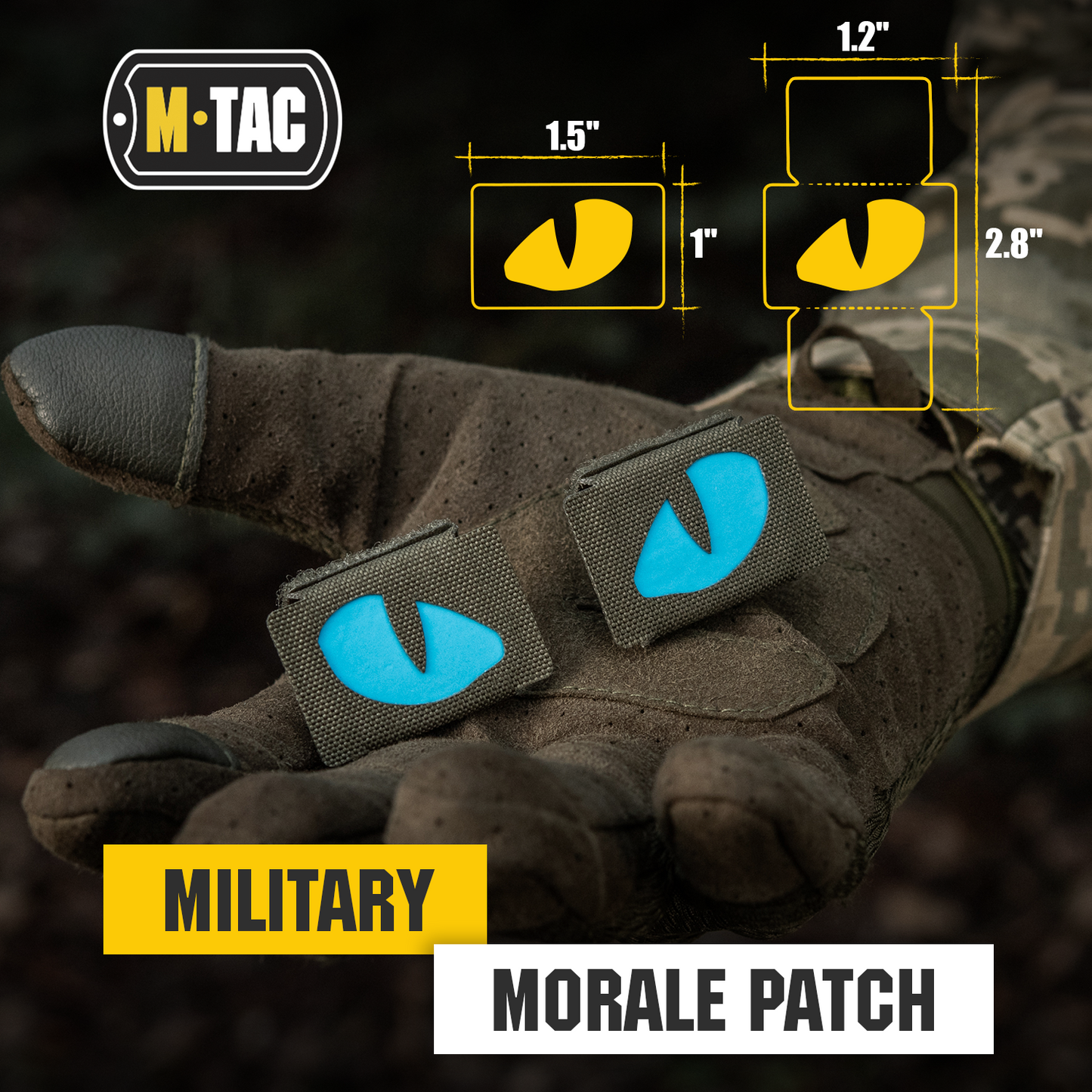 M-Tac Patch Tiger Eyes Laser Cut (couple)