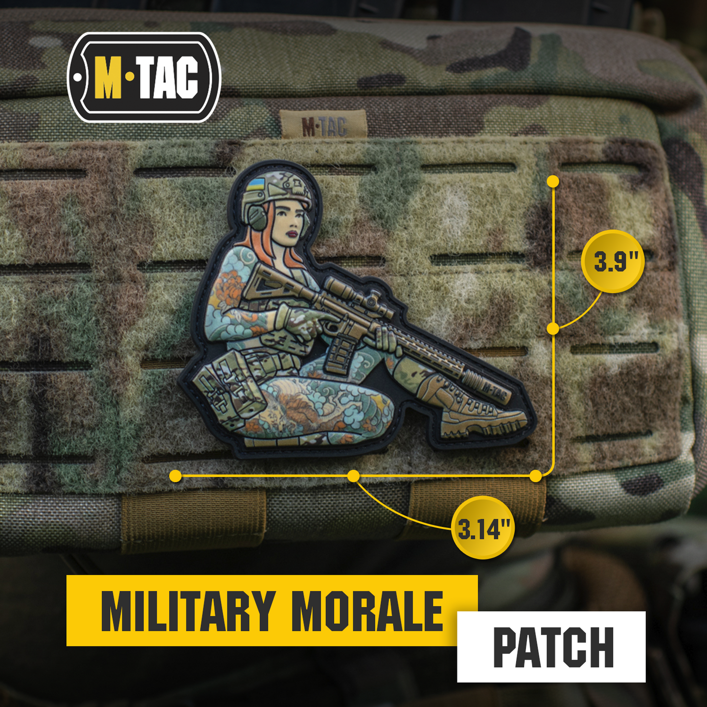 M-Tac Morale Patch Tactical Girl