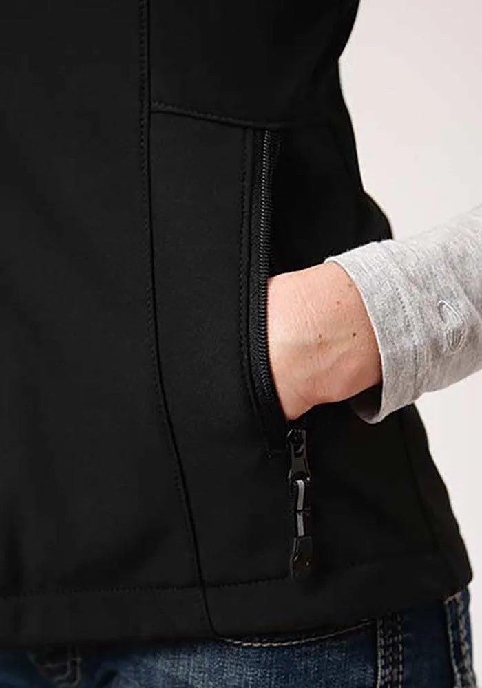 Roper Softshell Vest with Fleece Lining (Black) - Women's Vest