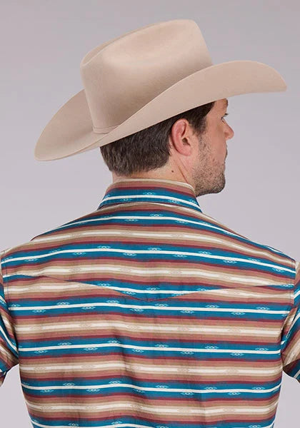 Roper 2465 Mini Aztec Stripe (Multi) - Men's Western Shirt