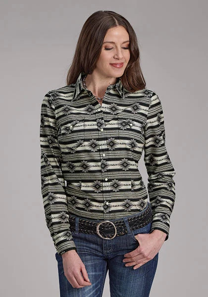 Roper 2182 Santa Fe Aztec (Black) - Women's Western Shirt