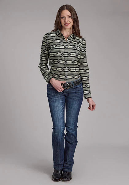 Roper 2182 Santa Fe Aztec (Black) - Women's Western Shirt