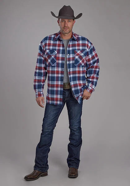 Roper 2205 Flannel (Red/Blue) - Men's Shirt Jacket