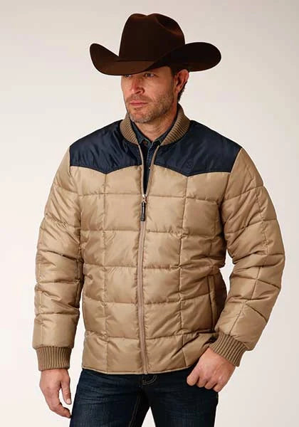 Roper 1473 Poly Filled (Navy/Khaki) - Men's Jacket