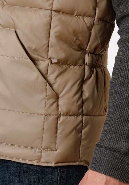 Roper 1473 Poly Filled (Khaki) - Men's Vest