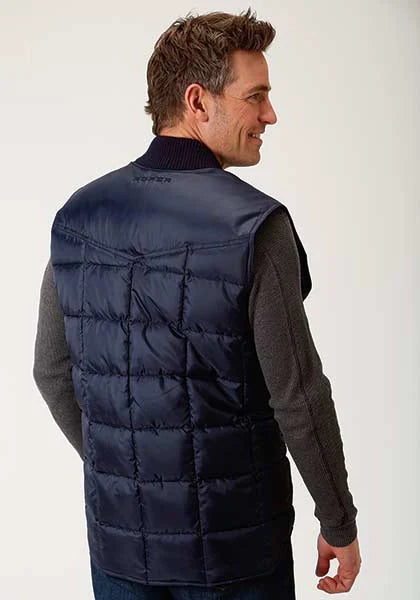 Roper 1473 Poly Filled (Navy) - Men's Vest