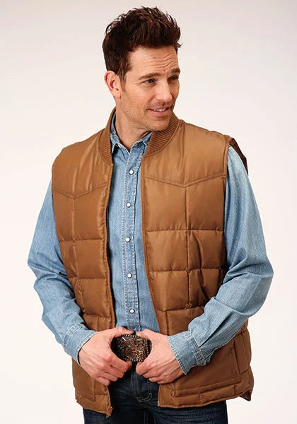 Roper 1473 Poly Filled (Saddle) - Men's Vest
