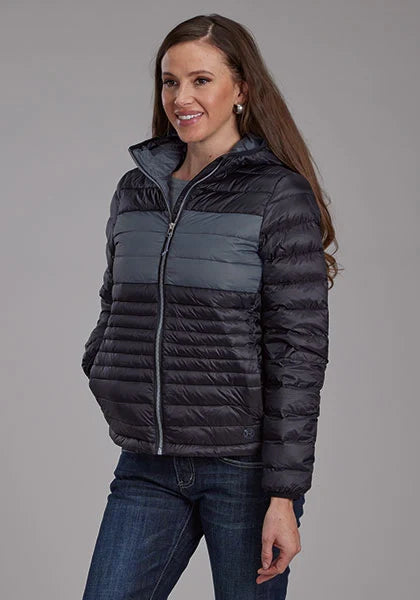 Roper 2165 Parachute (Black/Grey) - Women's Nylon Jacket