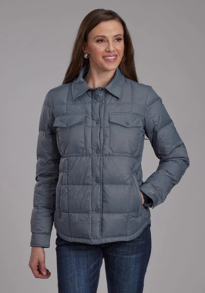 Roper 2165 Parachute Pockets (Steel) - Women's Nylon Jacket